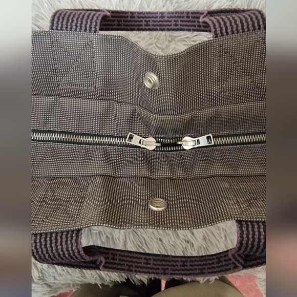 Authentic Hermès Herline Grey Canvas Tote - Picture 5 of 16
